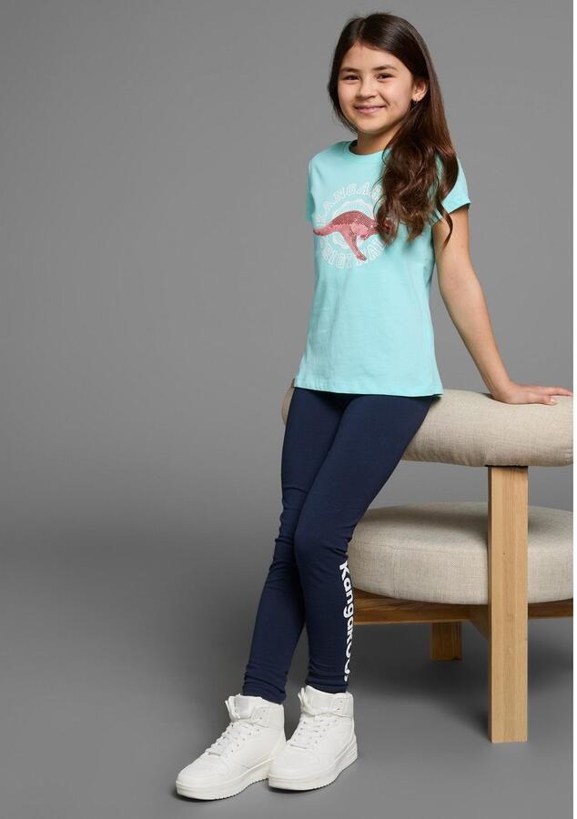 KangaROOS T-shirt Met paillettenapplicatie Korte mouwen getailleerde snit met logoprint en pailletten - Foto 5