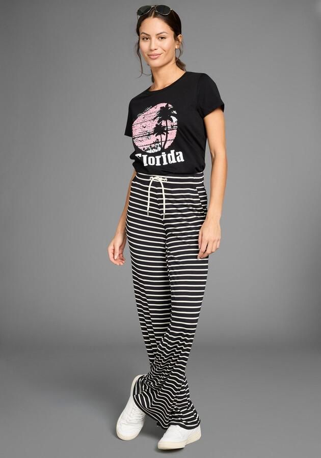 KangaROOS Jerseybroek gestreept met brede pijpen nieuwe collectie - Foto 3