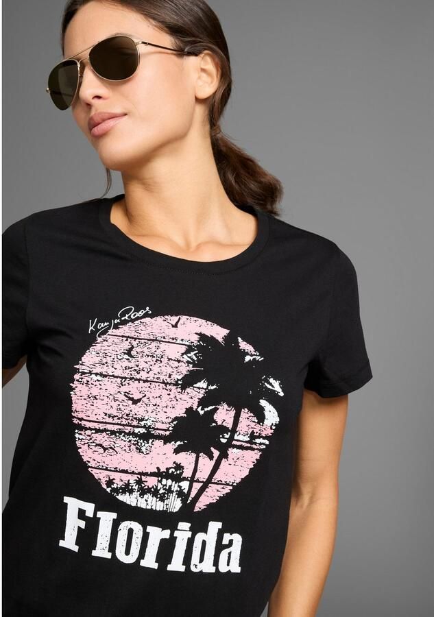 KangaROOS T-shirt met ronde hals en print - Foto 2