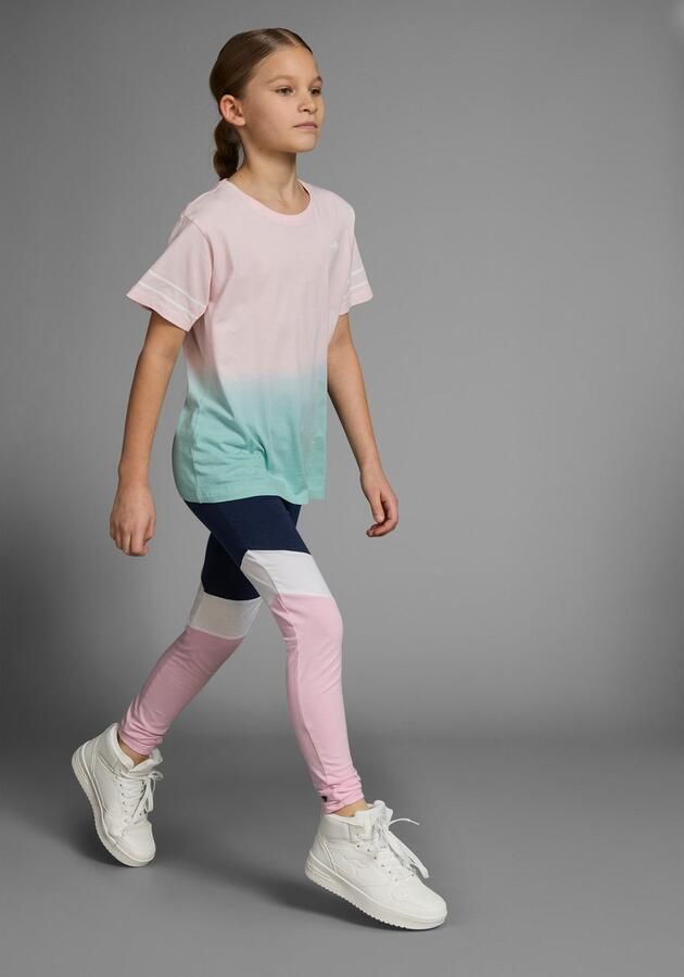 KangaROOS T-shirt met trendy kleurverloop korte mouwen comfortabele pasvorm met logoprint ronde hals - Foto 6