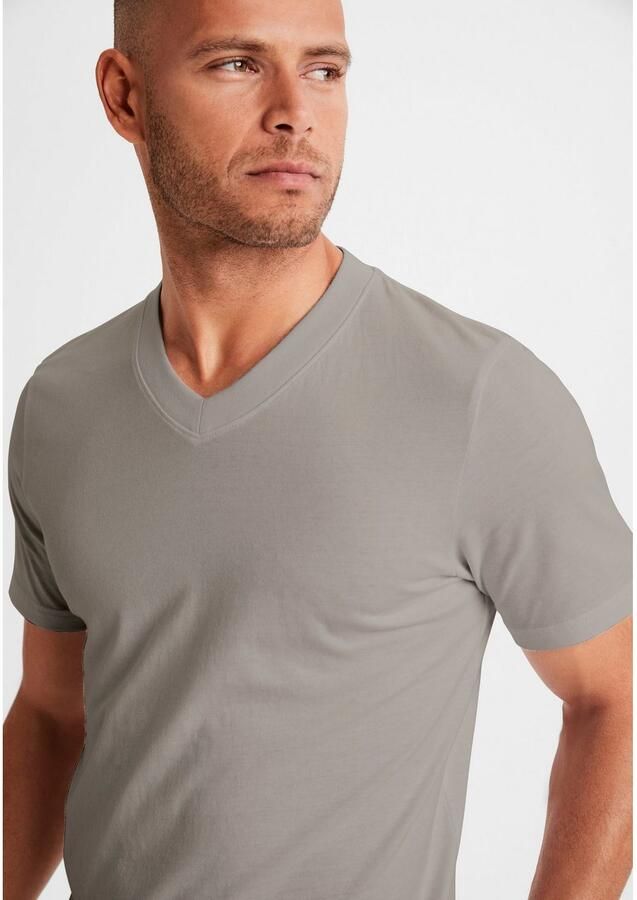 KangaROOS T-shirt Regular fit Vrijetijdsshirt met korte mouwen V-hals van 100% katoen (Set van 2) - Foto 2