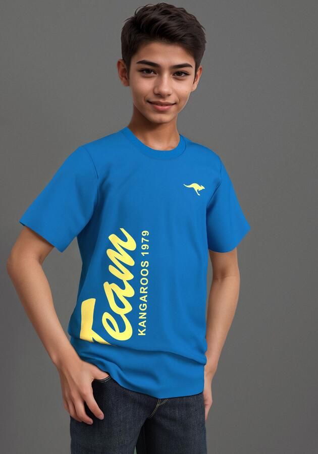 KangaROOS T-shirt TEAM-Print met logoprint voor jongens - Foto 8