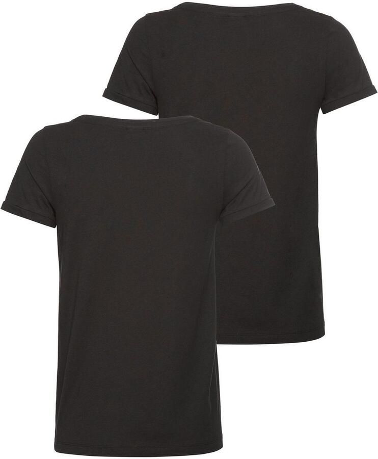 KangaROOS T-shirt van zachte katoenstof (2-delig Set van 2)