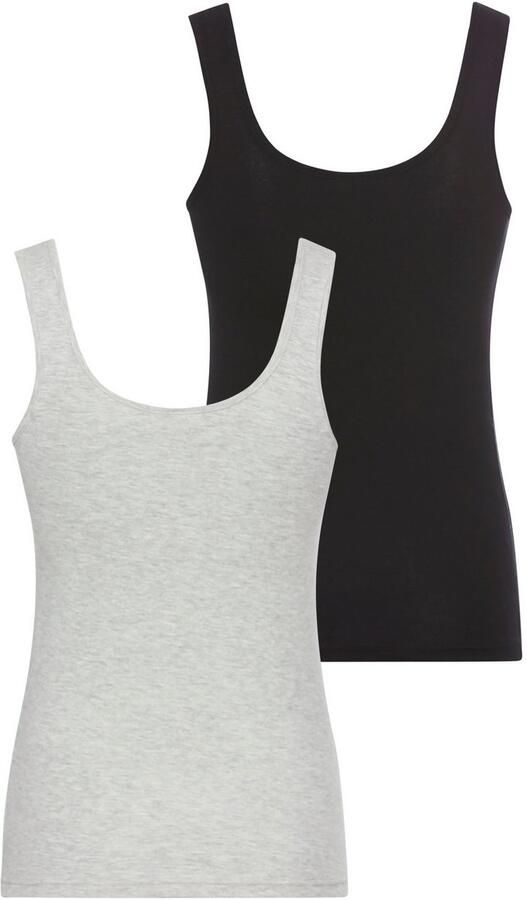 KangaROOS Tanktop 1x met frontprint 1x effen (2-delig Set van 2) - Foto 6