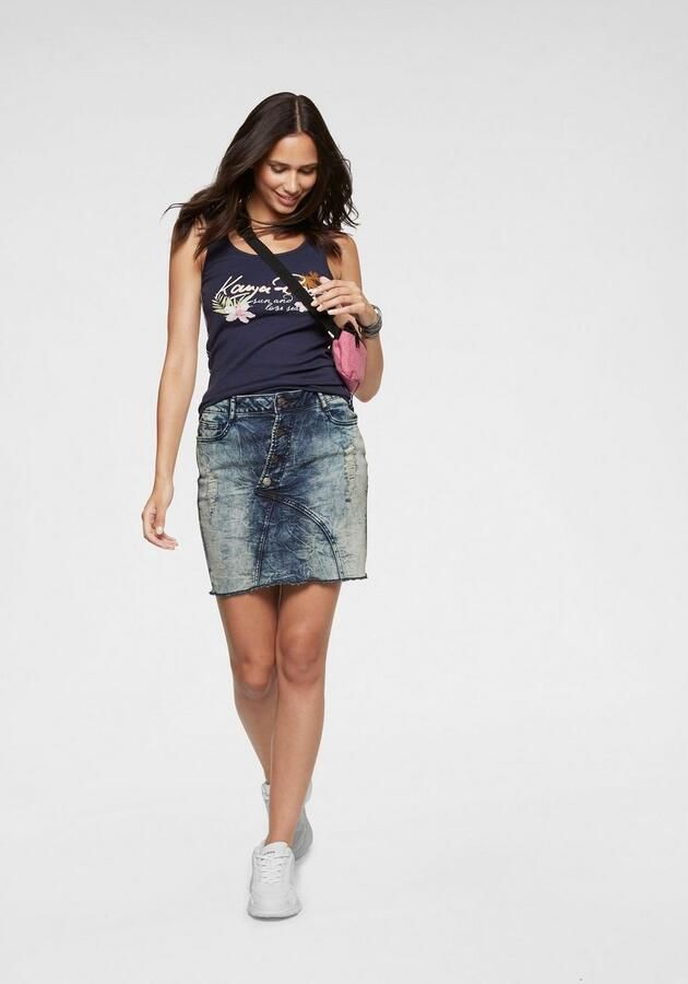 KangaROOS Tanktop met elegante frontprint - Foto 6