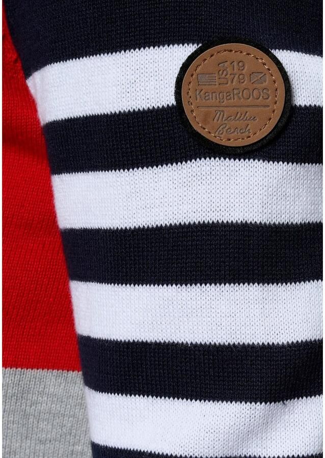 KangaROOS Trui met ronde hals in modieuze streep-look
