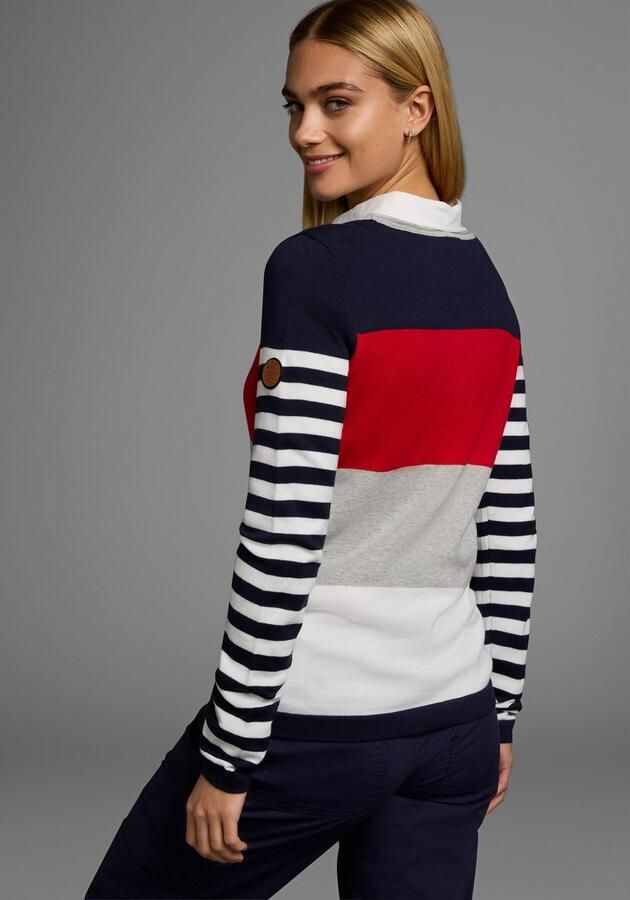 KangaROOS Trui met ronde hals in modieuze streep-look - Foto 7