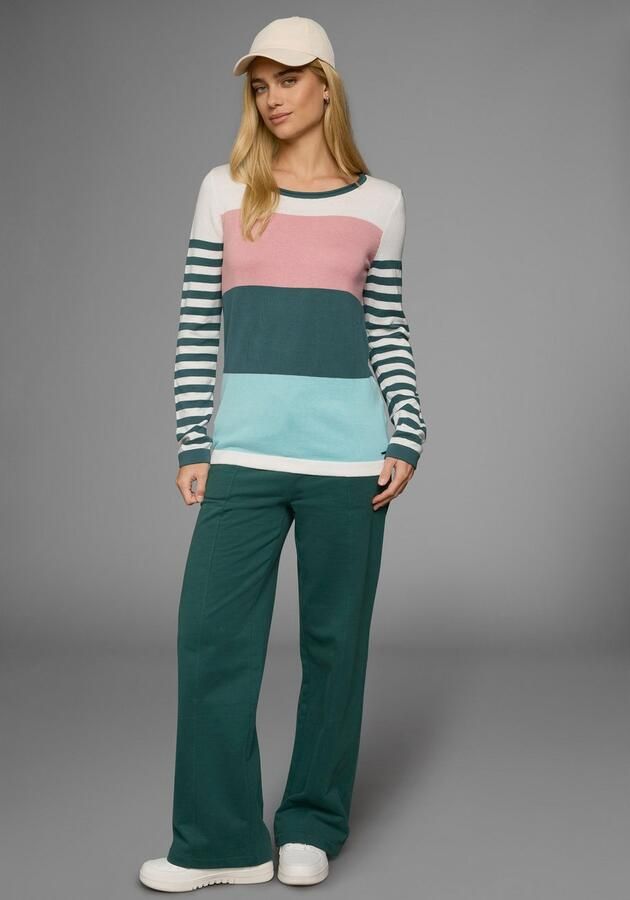 KangaROOS Trui met ronde hals in modieuze streep-look - Foto 6