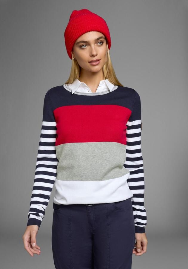 KangaROOS Trui met ronde hals in modieuze streep-look - Foto 8