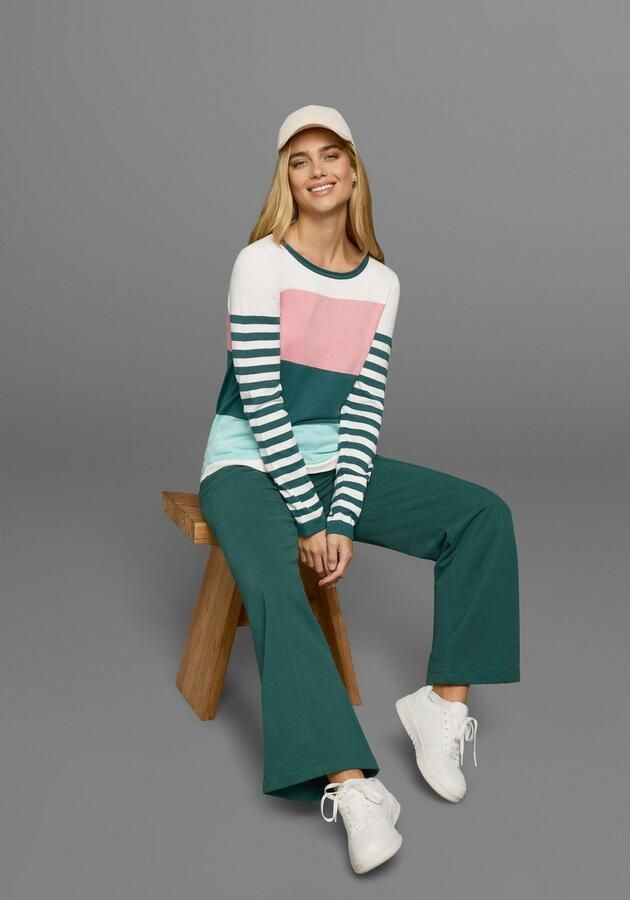 KangaROOS Trui met ronde hals in modieuze streep-look - Foto 8