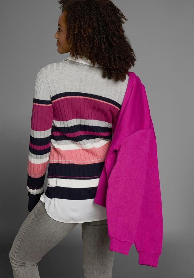 KangaROOS Trui met ronde hals in sportief streep-design - Foto 7