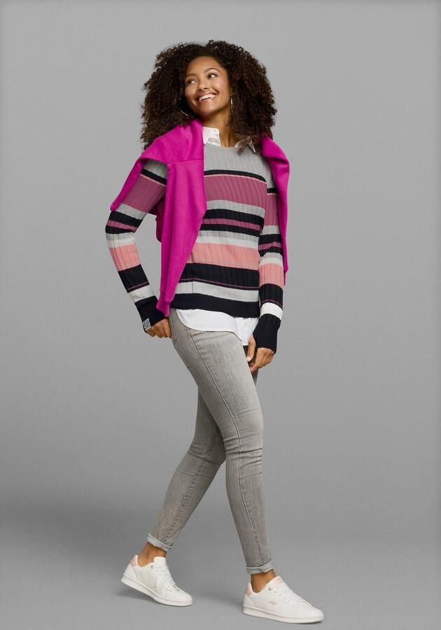 KangaROOS Trui met ronde hals in sportief streep-design - Foto 10