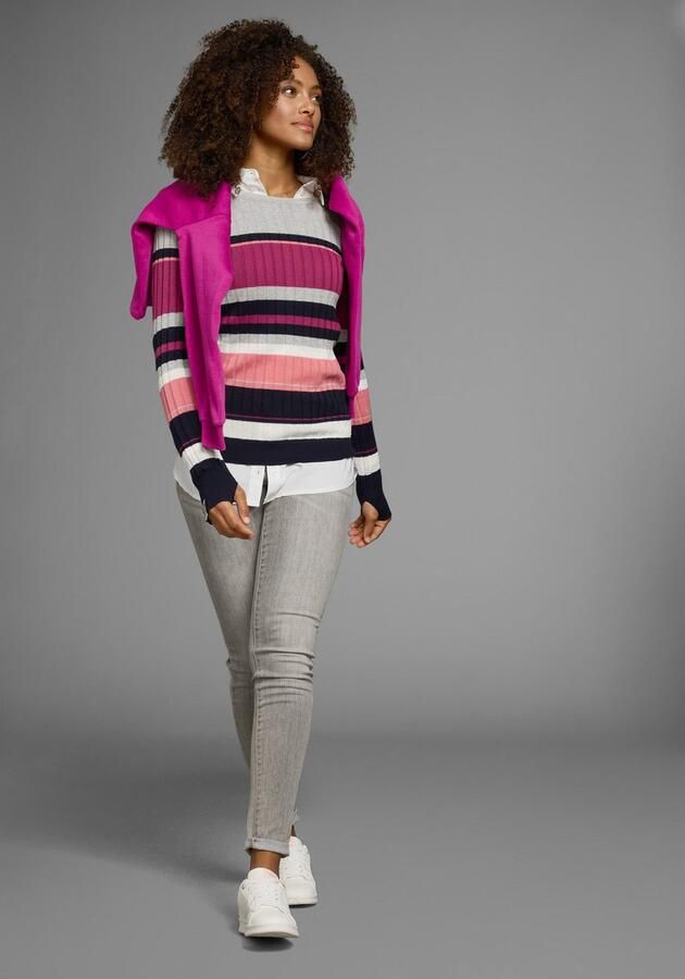 KangaROOS Trui met ronde hals in sportief streep-design - Foto 13