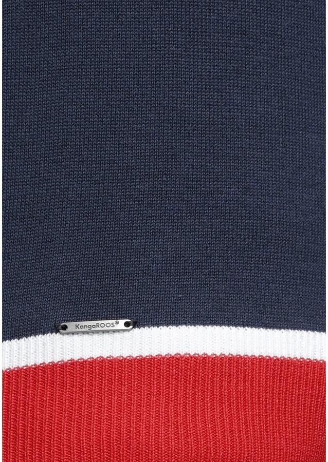 KangaROOS Trui met ronde hals met contrastkleurige zoom