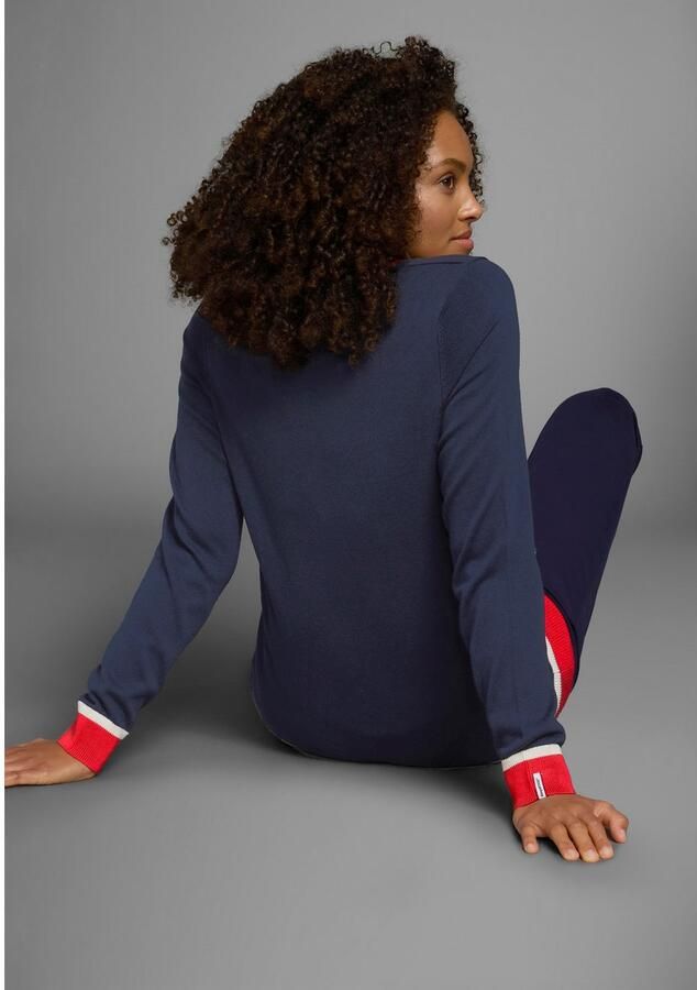 KangaROOS Trui met ronde hals met contrastkleurige zoom - Foto 5