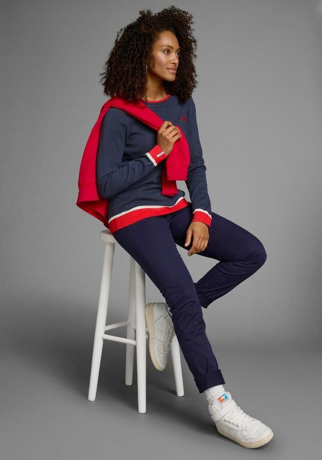 KangaROOS Trui met ronde hals met contrastkleurige zoom - Foto 11