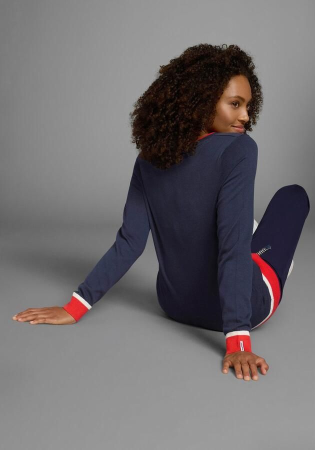 KangaROOS Trui met ronde hals met contrastkleurige zoom - Foto 12