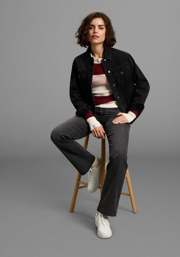 KangaROOS Trui met ronde hals met modieuze blokstrepen en trendy breipatroon - Foto 5