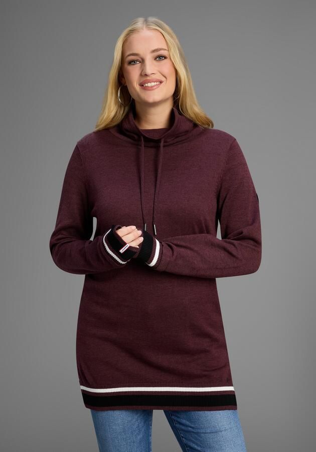 KangaROOS Trui met sjaalkraag met hoge sjaalkraag ook in grote maten - Foto 6