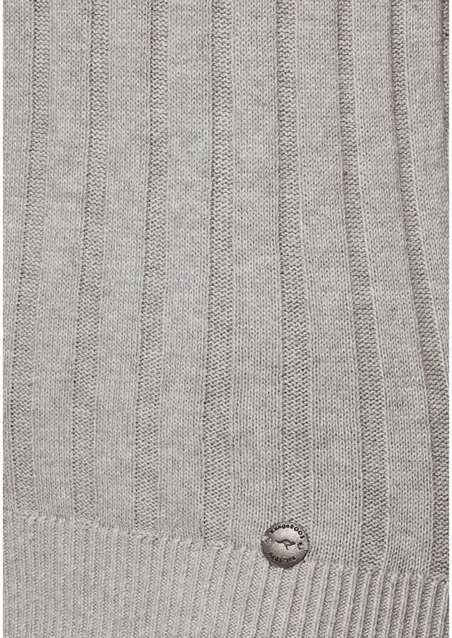 KangaROOS Trui met V-hals in breed geribd fijntricot