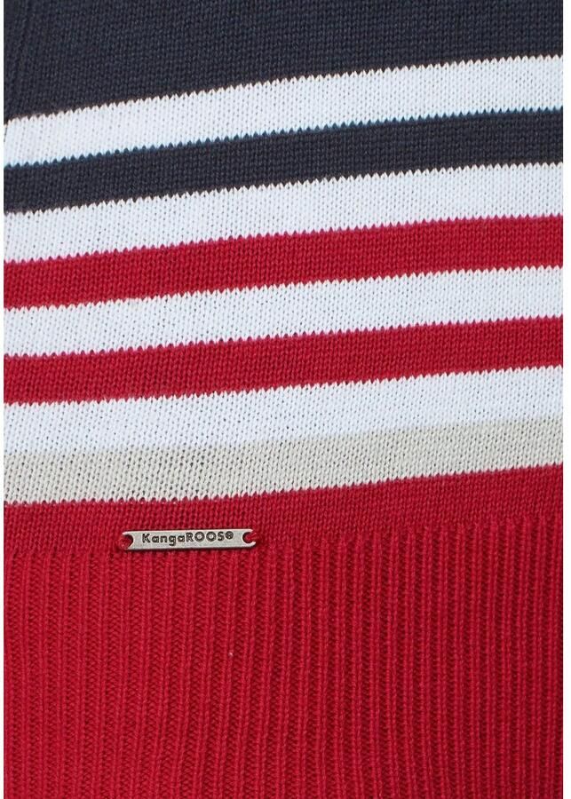 KangaROOS Trui met V-hals in mooie strepen-kleurenmix