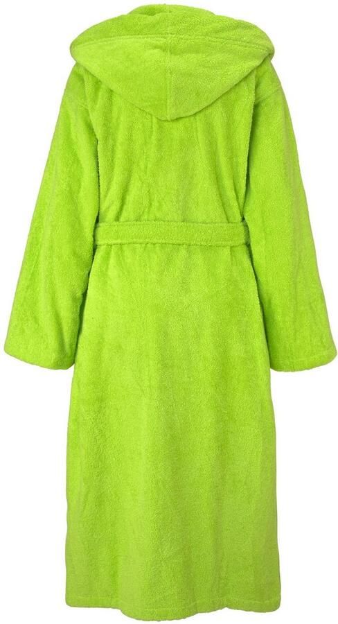 KangaROOS Uniseks badjas Cassidy voor & standaardlengte & extra lengte met zakken nen en katoen reizen hotel sauna s-3xl (1 stuk) - Foto 4