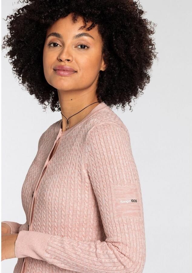 KangaROOS Vest Cardigan met kabelpatroon in mélange-look NIEUWE COLLECTIE - Foto 3