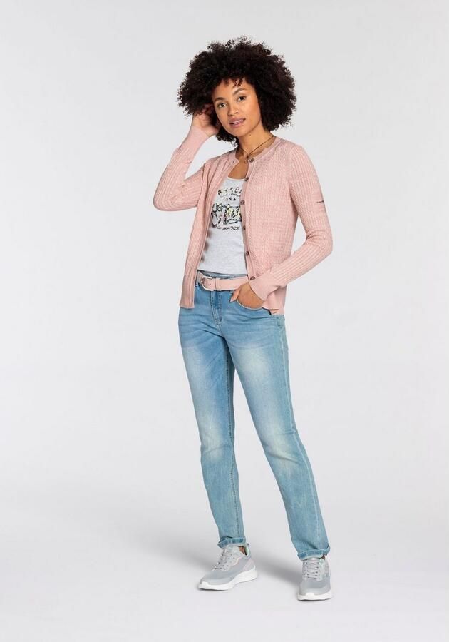 KangaROOS Vest Cardigan met kabelpatroon in mélange-look NIEUWE COLLECTIE - Foto 5