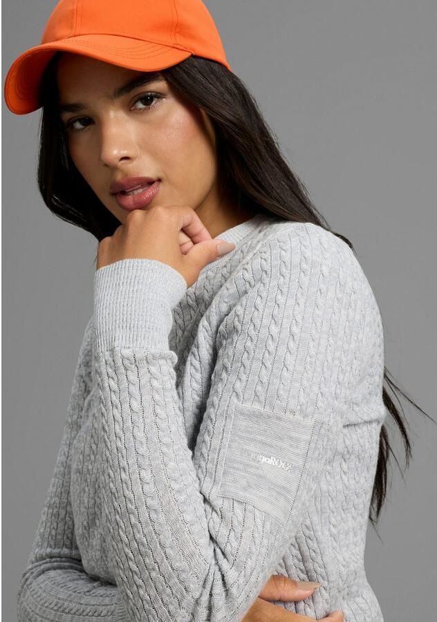 KangaROOS Vest Cardigan met kabelpatroon in mélange-look NIEUWE COLLECTIE - Foto 2