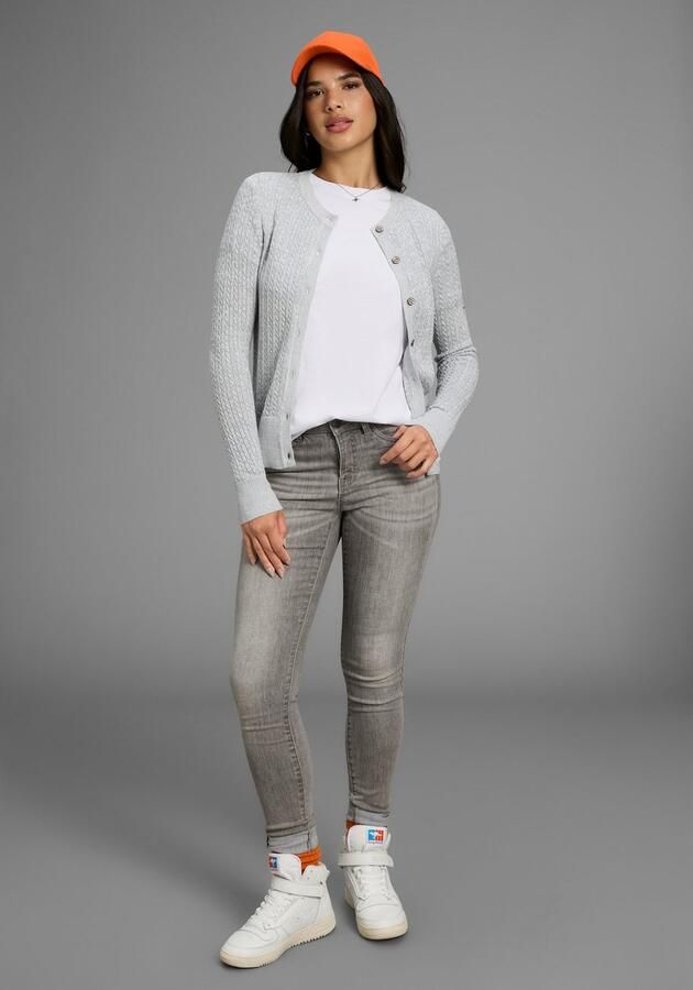 KangaROOS Vest Cardigan met kabelpatroon in mélange-look NIEUWE COLLECTIE - Foto 4