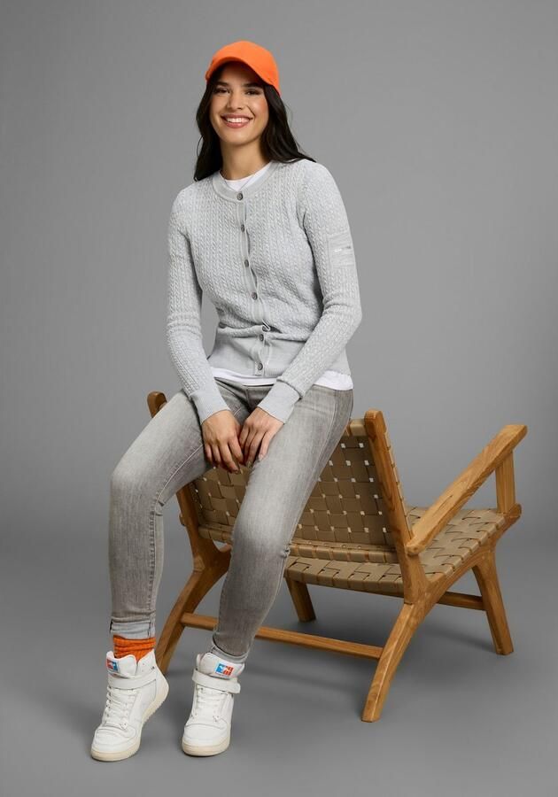 KangaROOS Vest Cardigan met kabelpatroon in mélange-look NIEUWE COLLECTIE - Foto 5