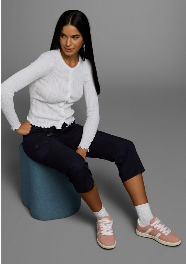 KangaROOS Vest van pointellebreisel - Foto 3