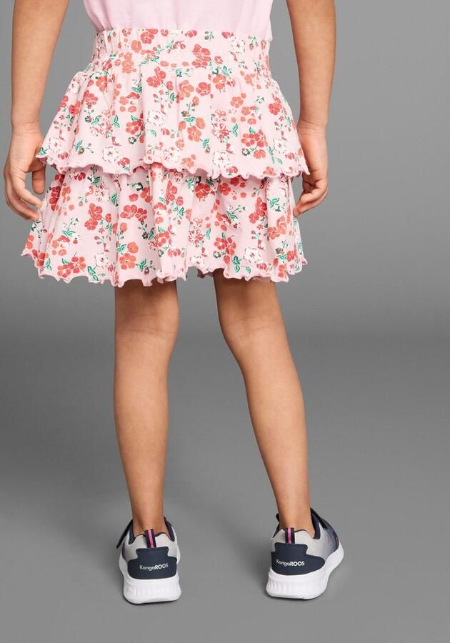 KangaROOS Volantrok Lagenrok in schattig bloe ontwerp - Foto 4