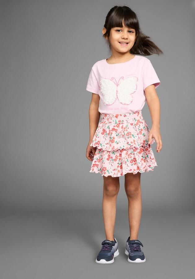 KangaROOS Volantrok Lagenrok in schattig bloe ontwerp - Foto 5