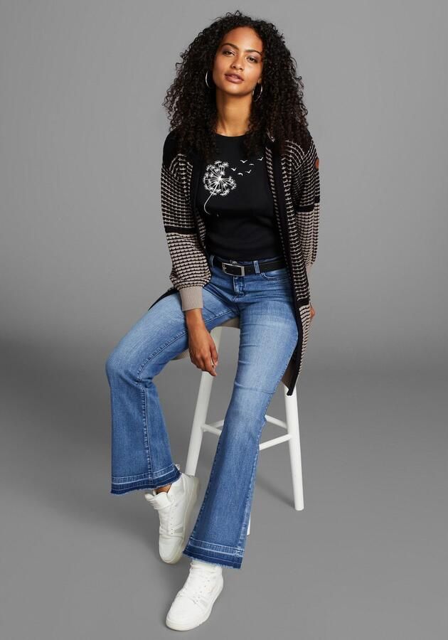 KangaROOS Capuchonvest met trendy breipatroon - Foto 3