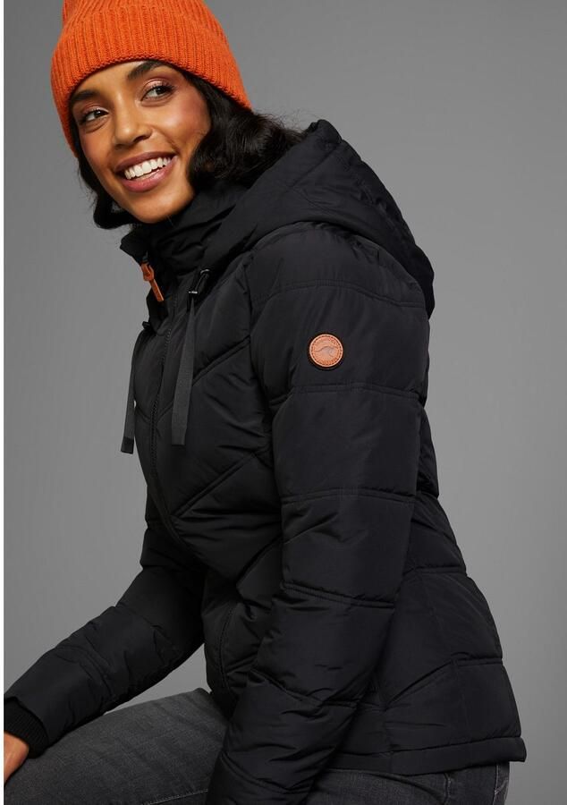 KangaROOS Winterjack met capuchon en koord ritszakken en binnenzak