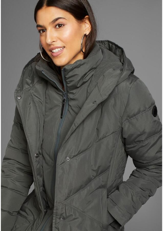 KangaROOS Winterjack met hoge kraag gevoerde capuchon