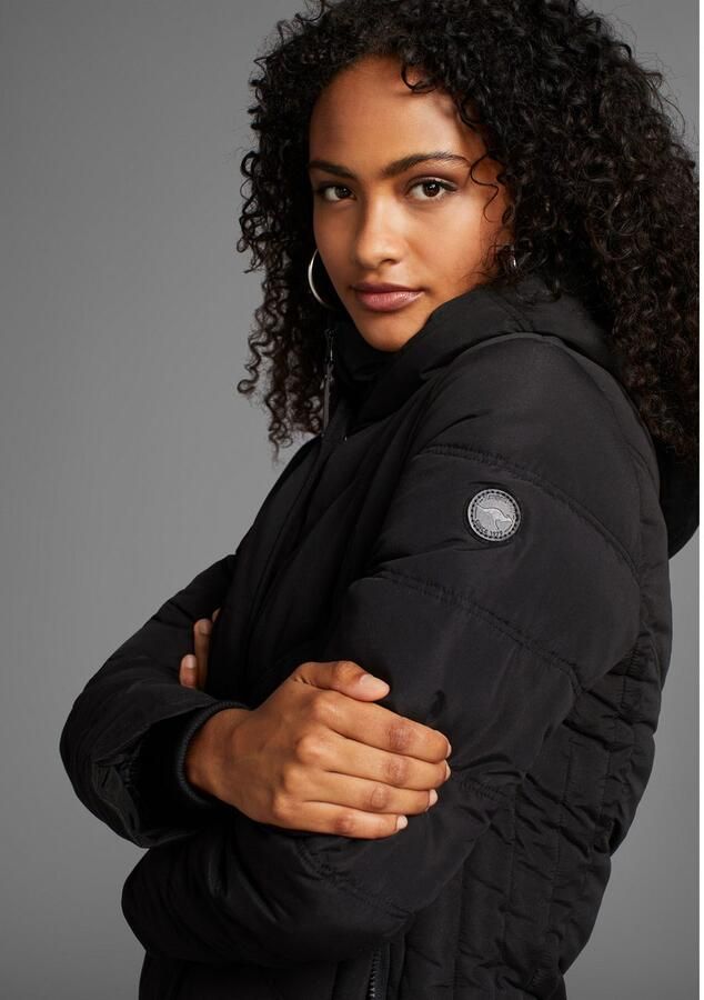 KangaROOS Winterjack met hoge kraag gevoerde capuchon