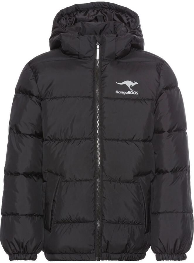 KangaROOS Winterjack Outdoor gewatteerde jas met reflecterende logo-print