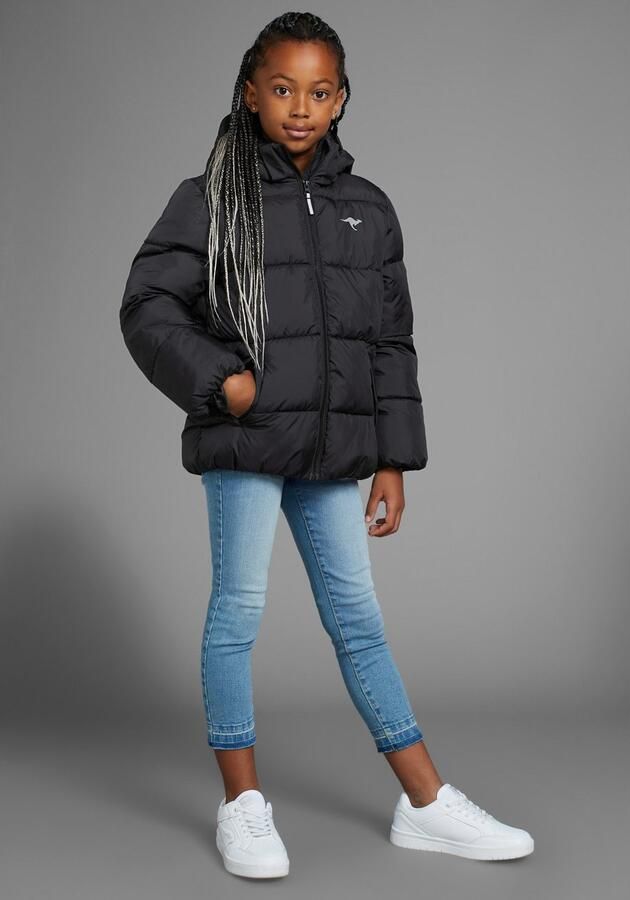 KangaROOS Winterjack Outdoor gewatteerde jas voor meisjes Gewatteerde jack met reflecterende details - Foto 4