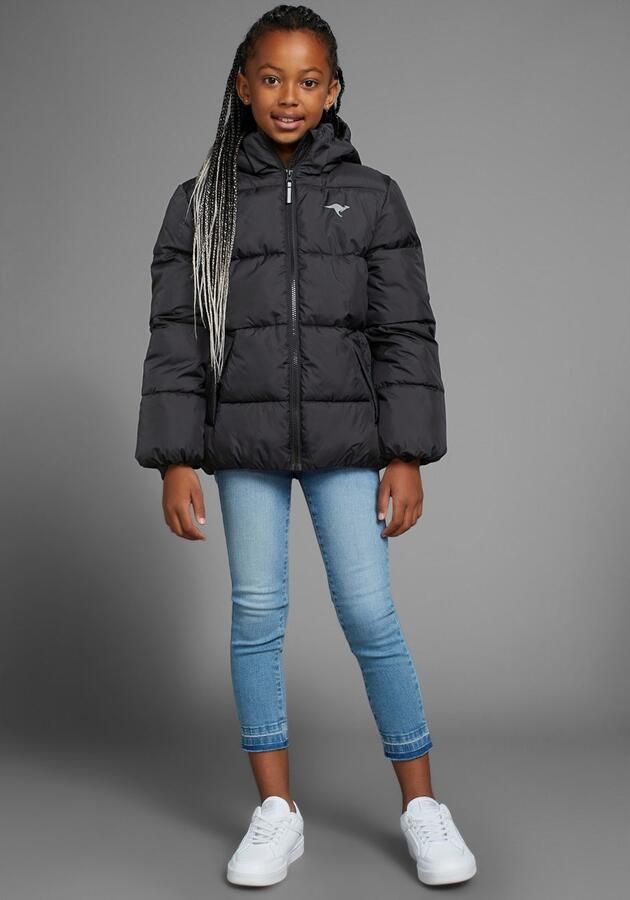 KangaROOS Winterjack Outdoor gewatteerde jas voor meisjes Gewatteerde jack met reflecterende details - Foto 5