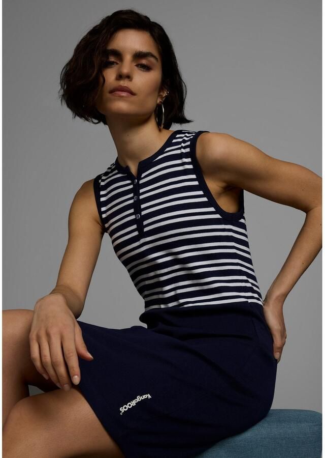 KangaROOS Zomerjurk van ribstof mini-lengte