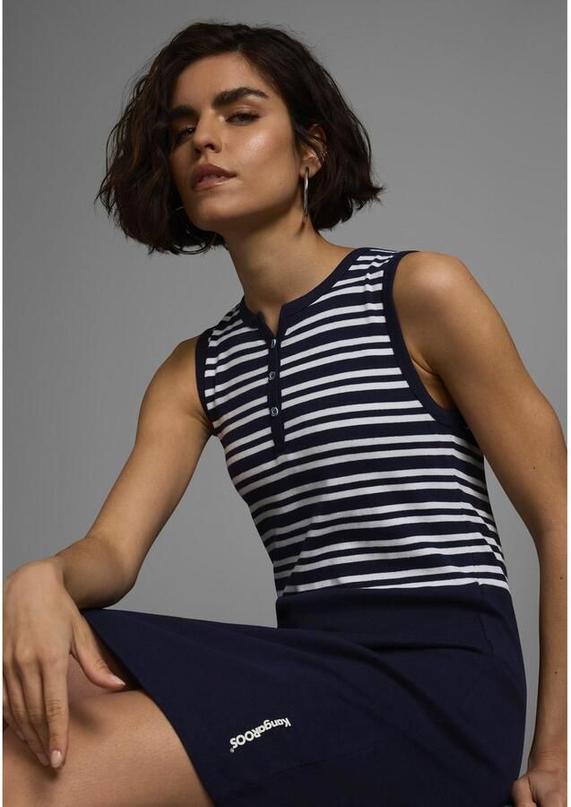 KangaROOS Zomerjurk van ribstof mini-lengte - Foto 3