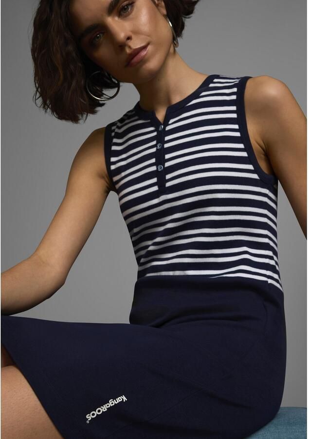 KangaROOS Zomerjurk van ribstof mini-lengte - Foto 4