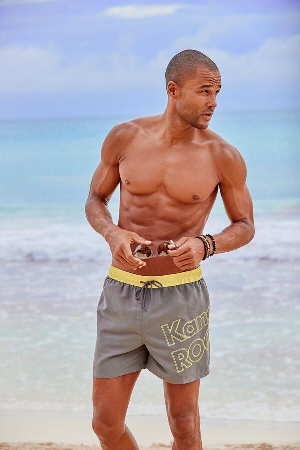 KangaROOS Zwemshort Adams met groot logo-opschrift - Foto 3