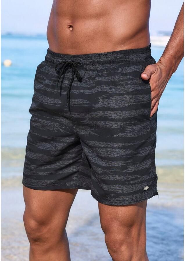 KangaROOS Zwemshort met een gemêleerd effect - Foto 2