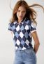 KangaROOS Poloshirt met trendy all-over ruitprint - Thumbnail 1