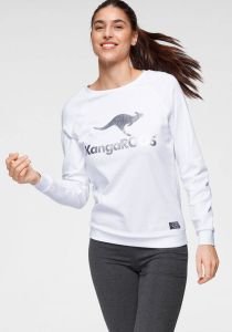 KangaROOS Sweater met grote labelprint voor