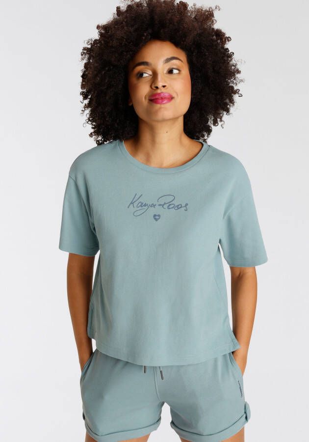 KangaROOS Sweatshirt in een modern ontwerp met korte mouwen en grote merkprint