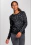 KangaROOS Sweatshirt Lange mouwen figuurvolgende snit bedrukt ronde hals - Thumbnail 1